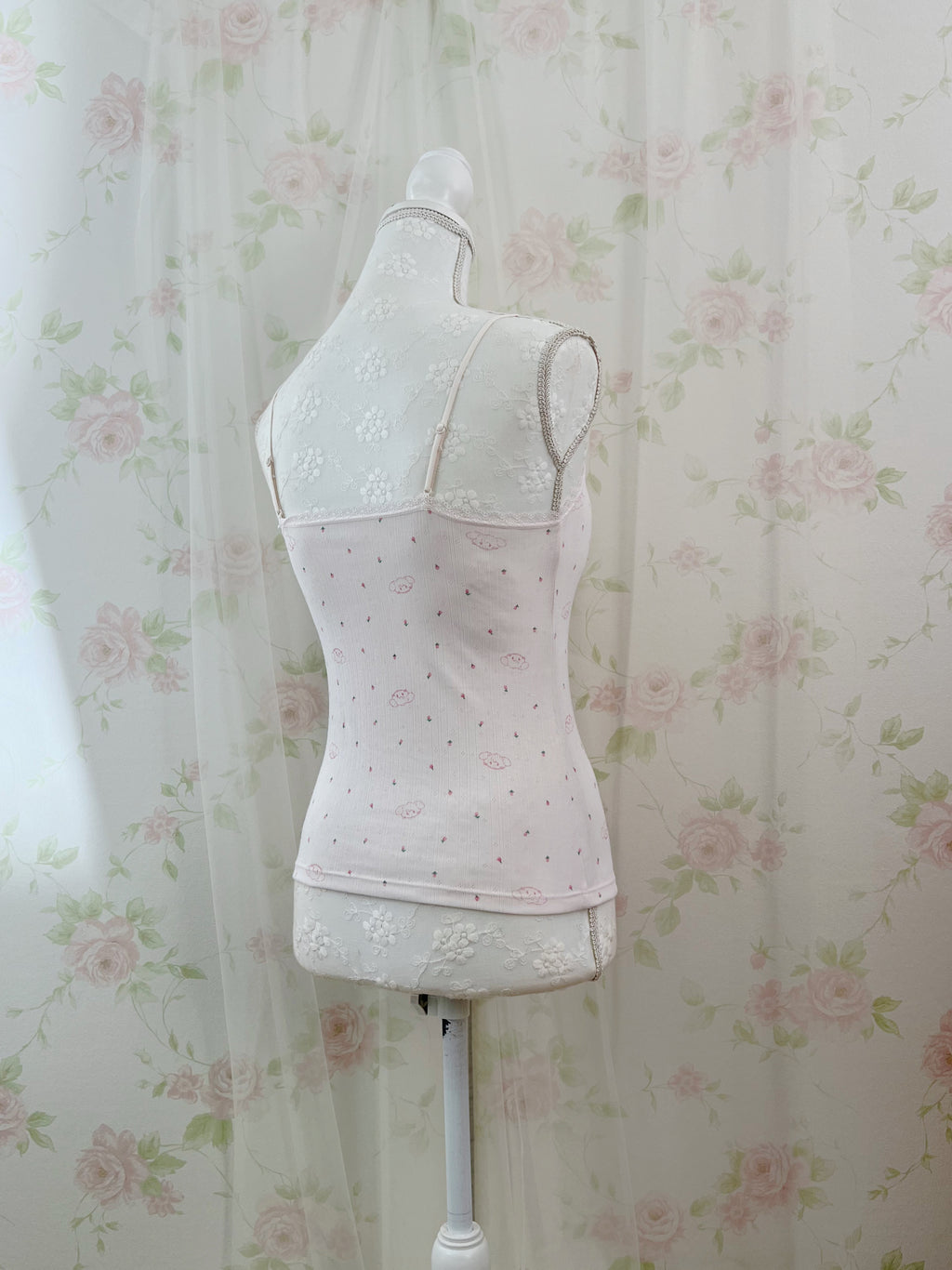 mikko Lil ala mode Cotton Blend Camisole (Baby Pink)