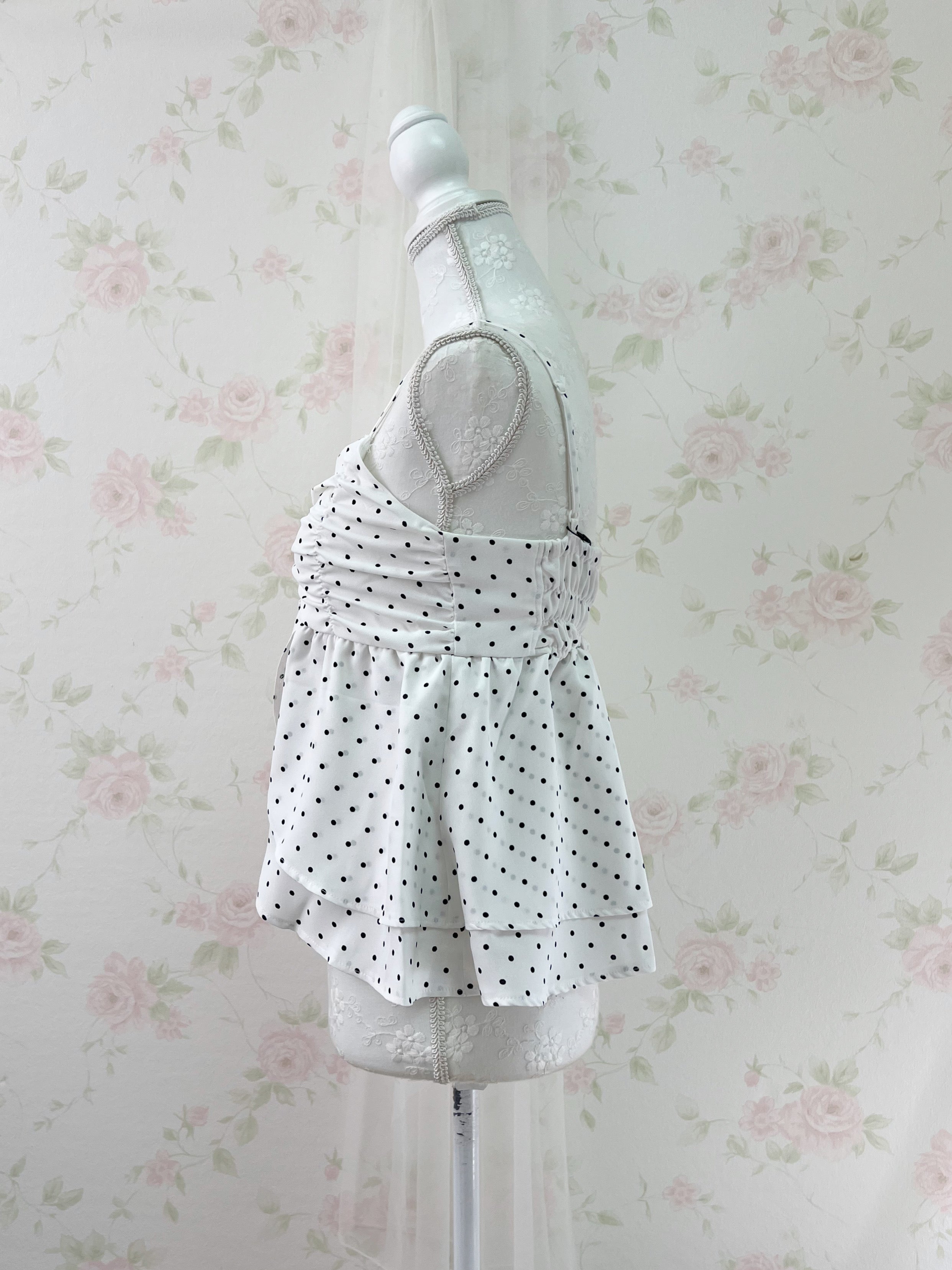Polka Dot Flare Camisole