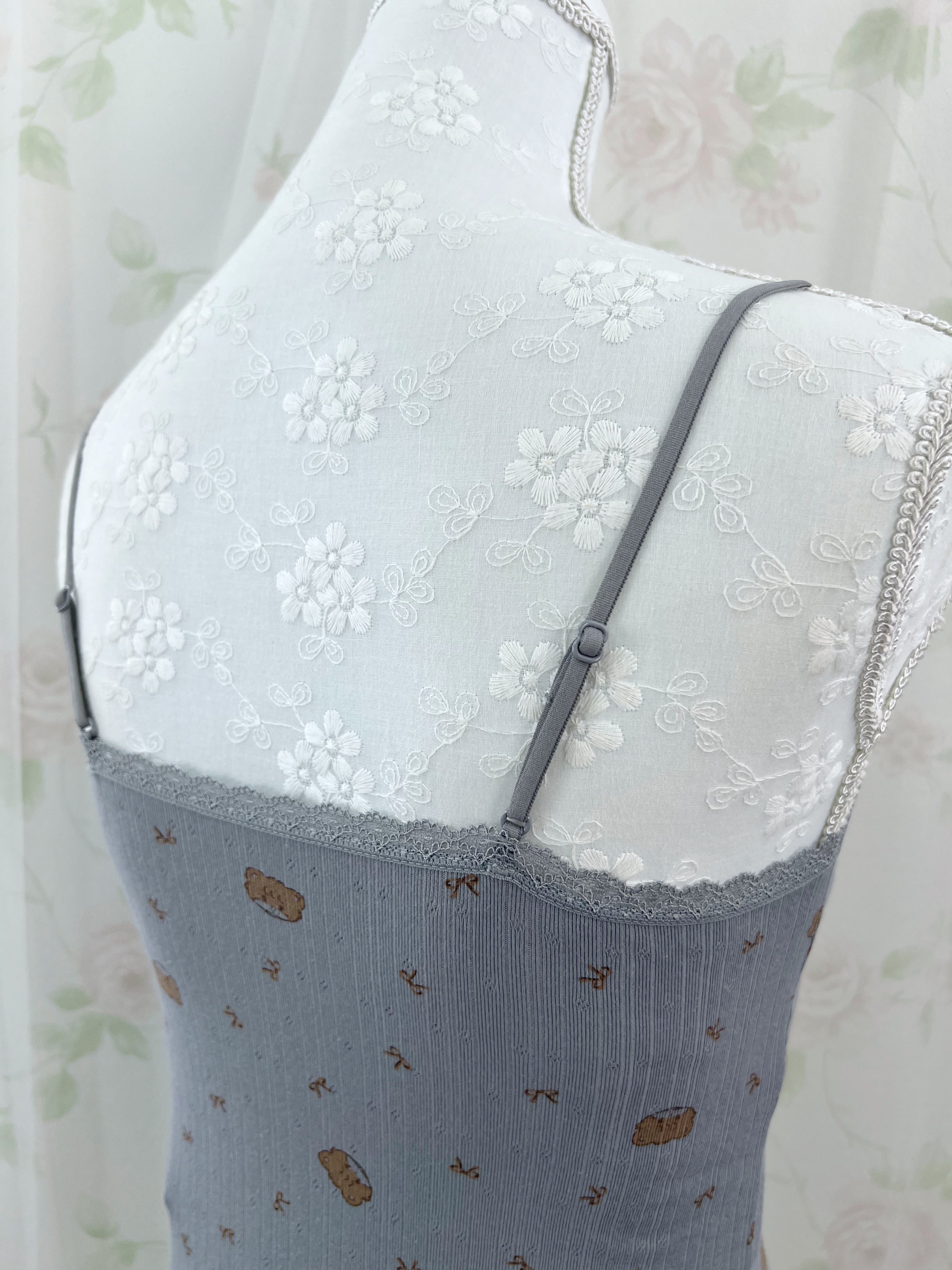 mikko Lil ala mode Cotton Blend Camisole (Gray)