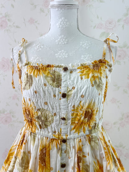 LIZ LISA Sun Flower Cotton Summer Short Dress