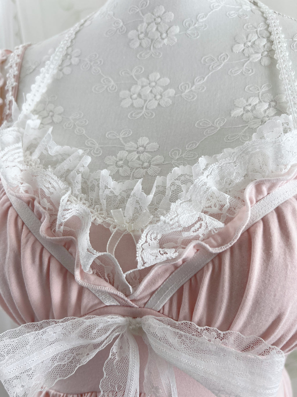 (Pre-order)Vintage Angel Tailor Pink Laloli Dress&Cami Set