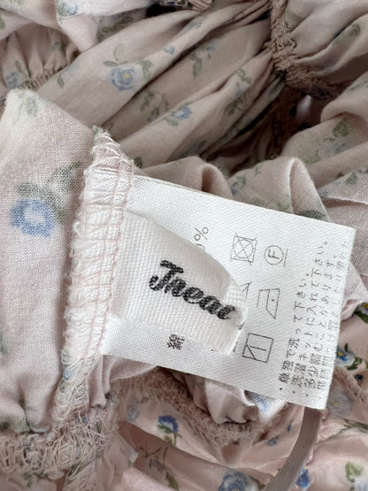 Treaturself Floral Cotton Short Top (Pink)