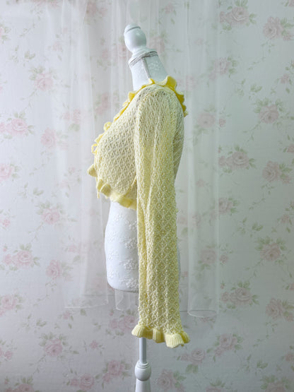 GRL Double String Cardigan (Yellow)