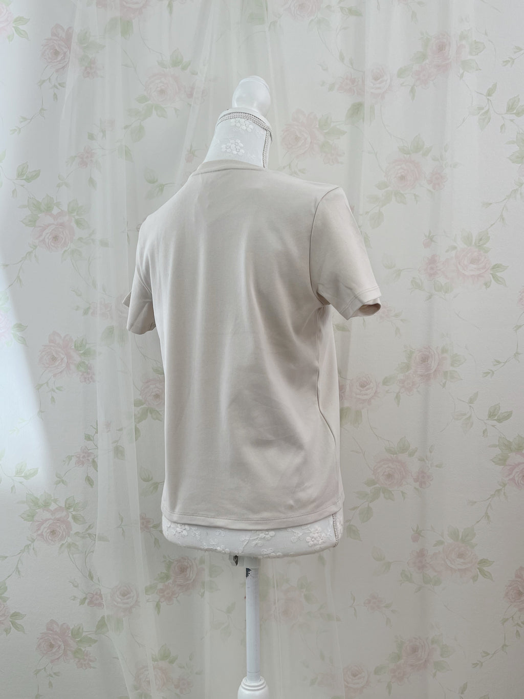 mikko Lil ala mode Printed T-Shirt (Milk Coffee)