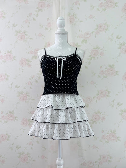 Olive des Olive Polka Dot Camisole (Black)