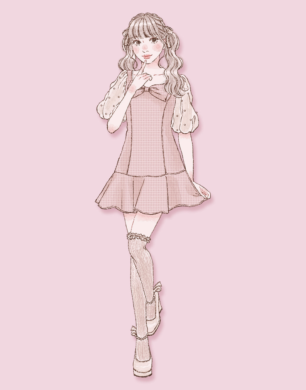 mellfy memory Hug me ribbon Dress