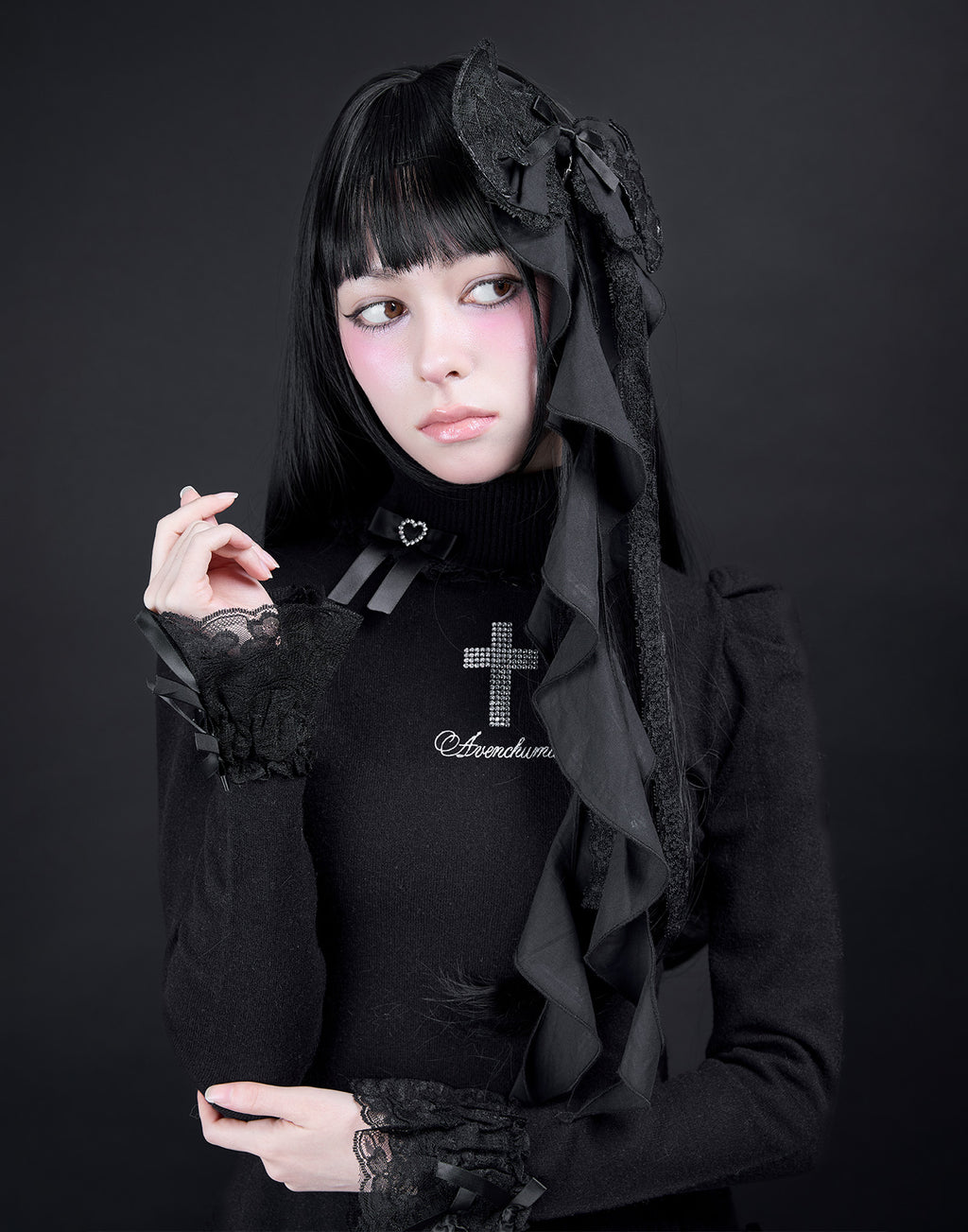 AVENCHUMU Angel feather knit one-piece