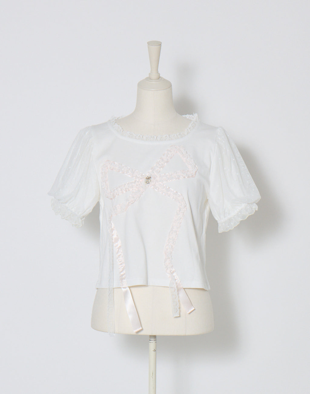 mellfy memory Hug me ribbon puff T-shirt