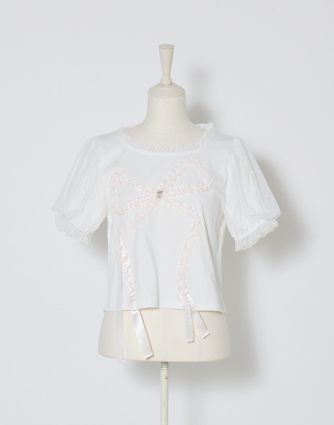 mellfy memory Hug me ribbon puff T-shirt