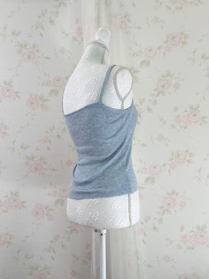 GRL Lacy Cardigan Camisole Set (Angelic Blue)