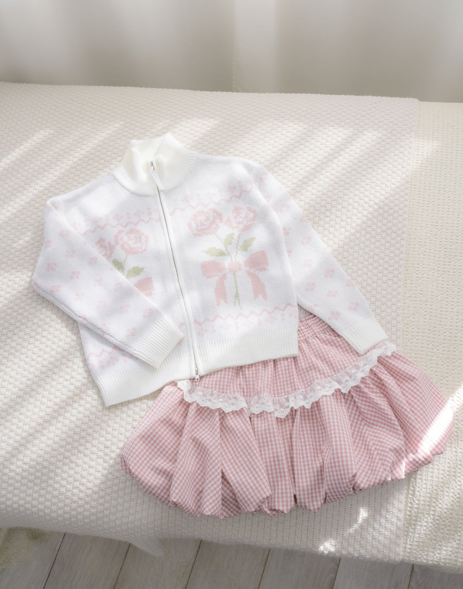 Lolime lacy balloon skirt