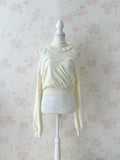 (20% OFF) Ank Rouge Off Shoulder High Neck Knit Top