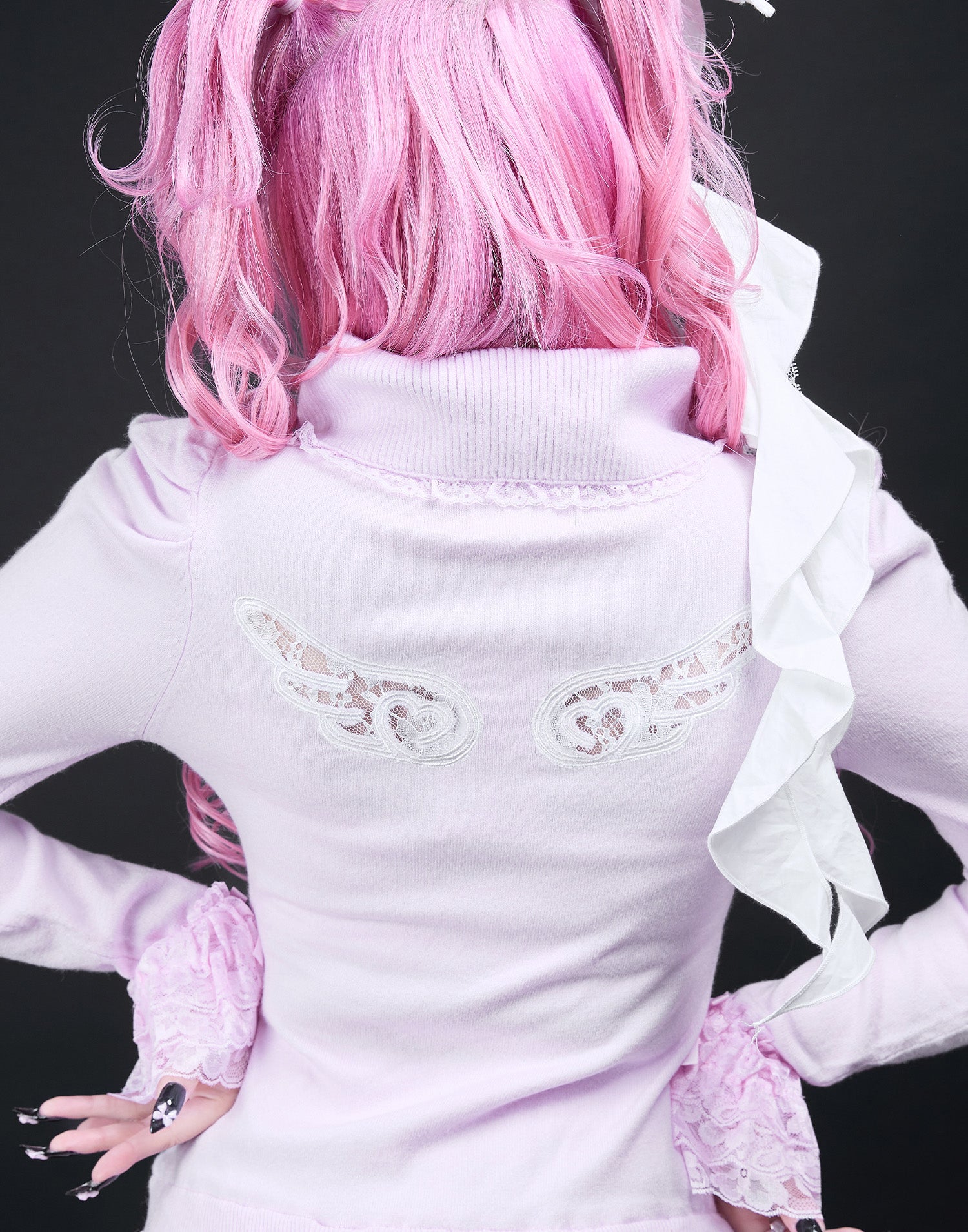 AVENCHUMU Angel feather knit one-piece