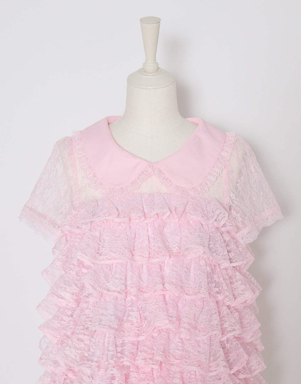 AVENCHUMU Full of frills lace tiered dress