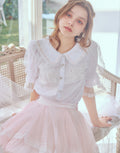 mellfy memory Sweet whipped ribbon blouse