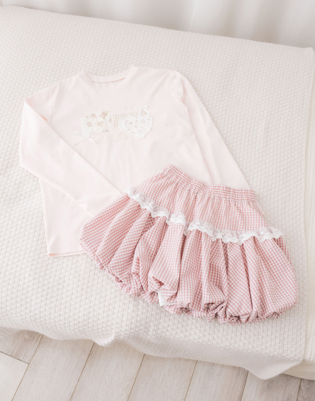 Lolime lacy balloon skirt