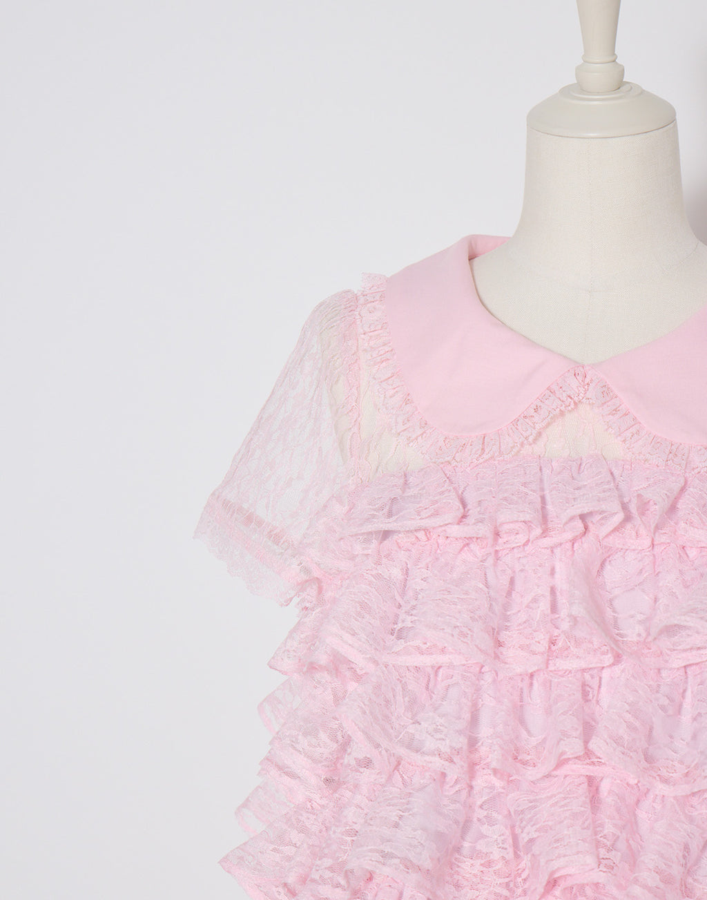 AVENCHUMU Full of frills lace tiered dress