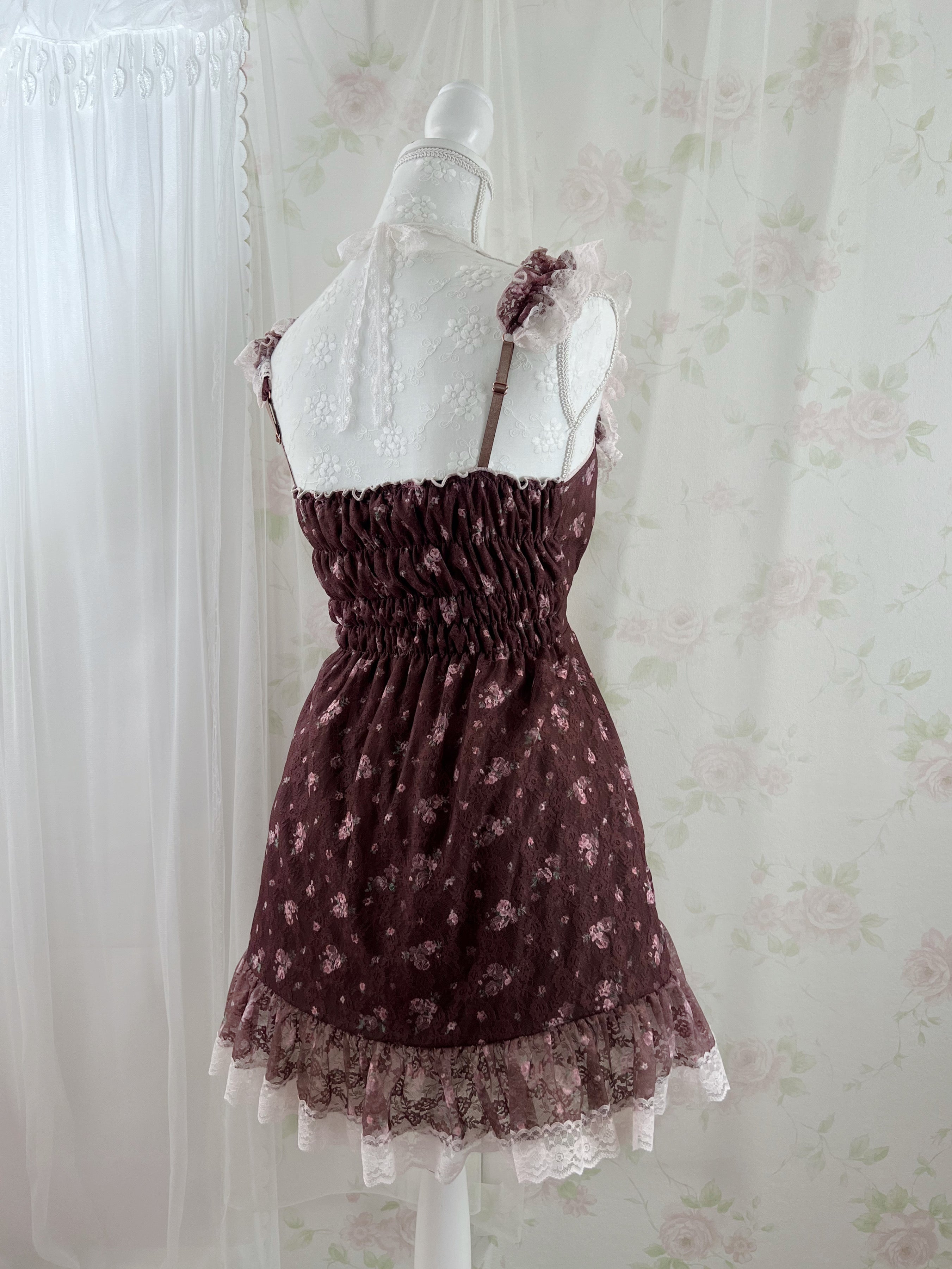 (Pre-order)Vintage Angel Tailor Fairy Pretty Dress (Brown)