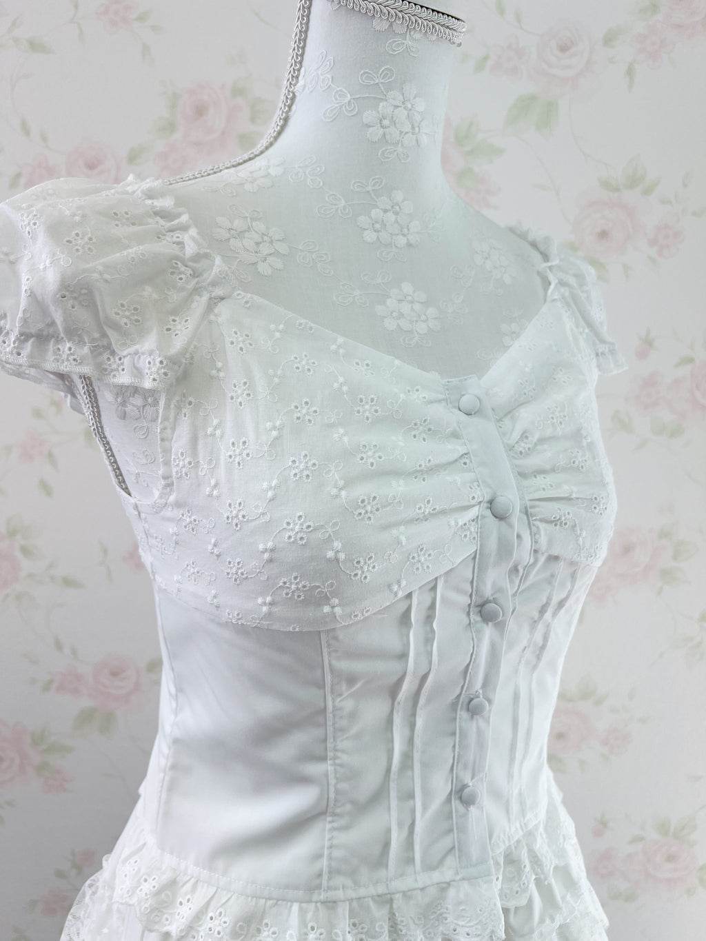 Shoujo Corset Like Blouse (White)