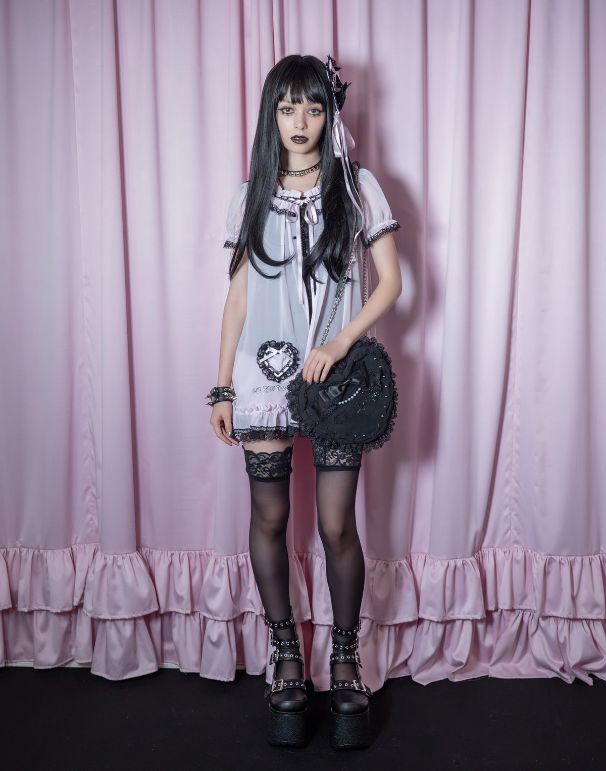 AVENCHUMU Heart pocket & baby like chiffon setup