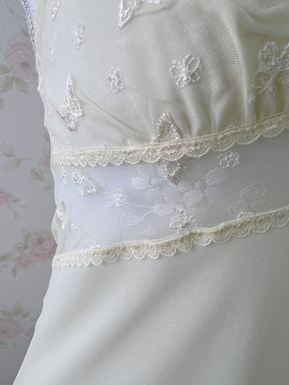 Yukiko Hanai Butterfly Slip (Ivory)