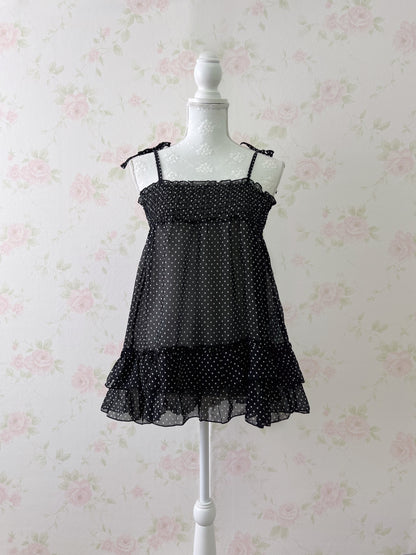 Honey’s Polka Dot Chiffon Tunic Top
