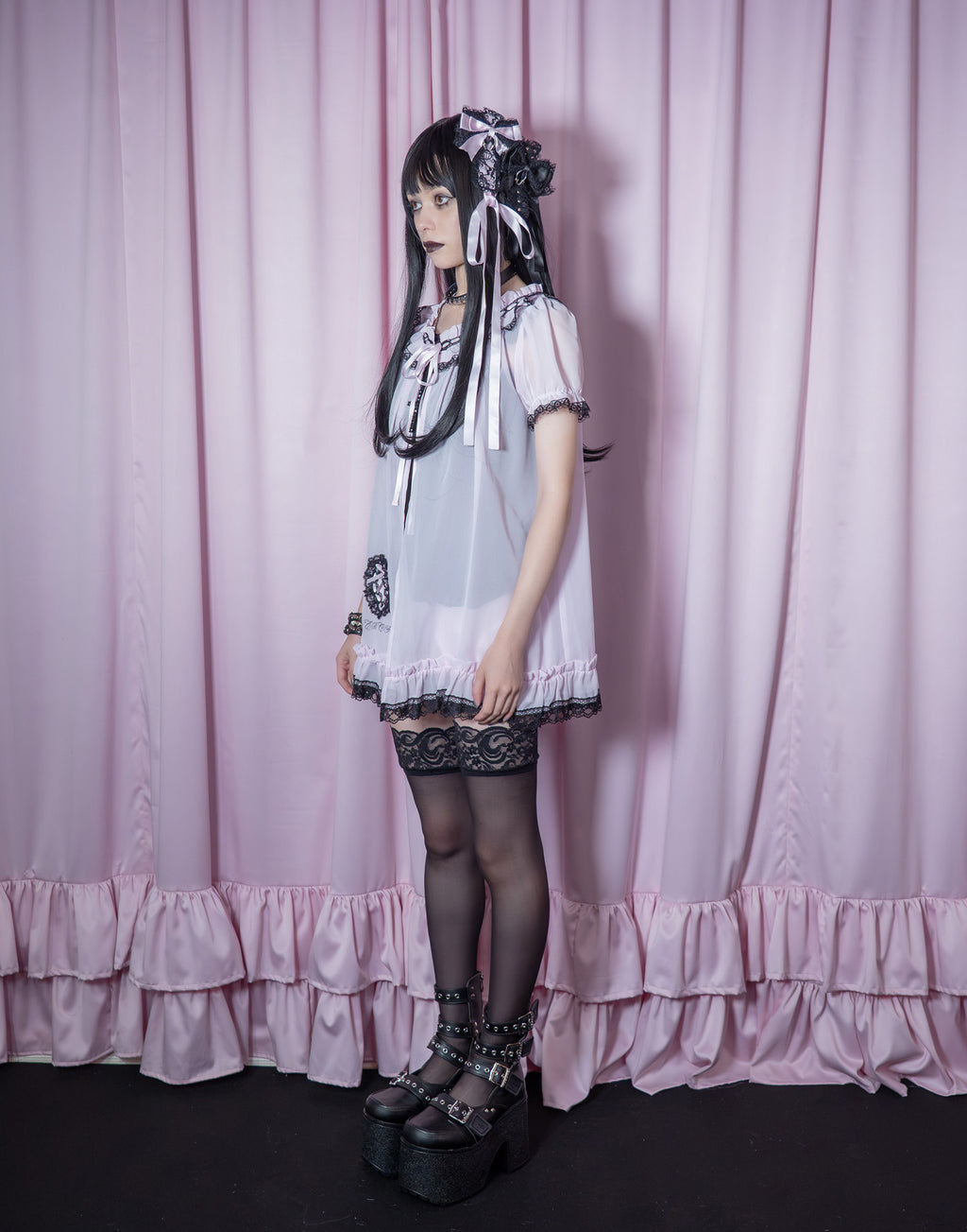 AVENCHUMU Heart pocket & baby like chiffon setup