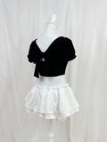 Back Bow Shoujo Top (Black)