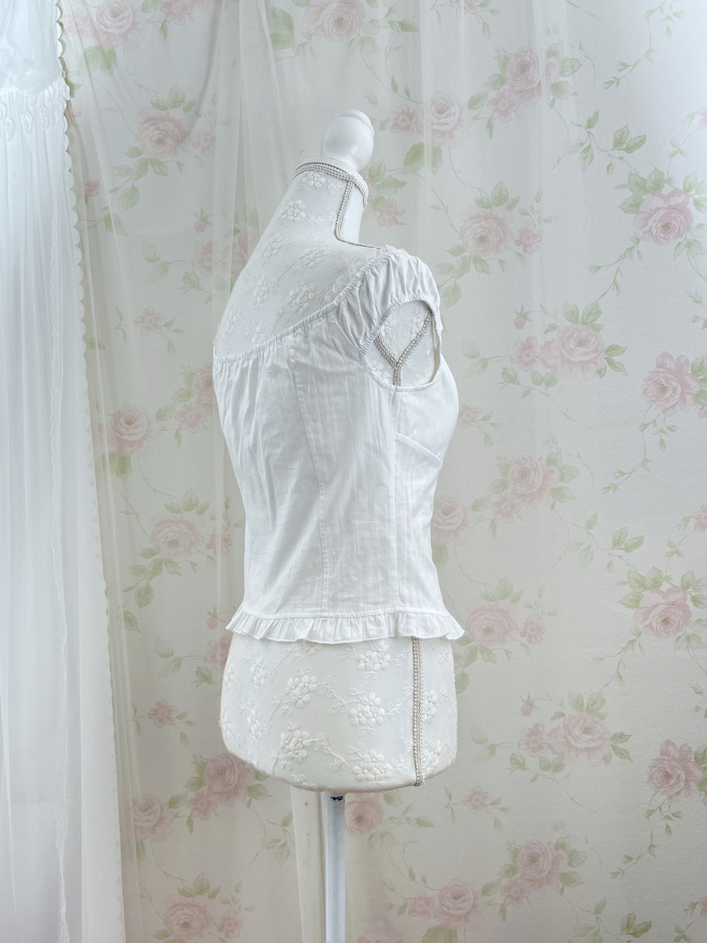 Cotton Princess Blouse (White)