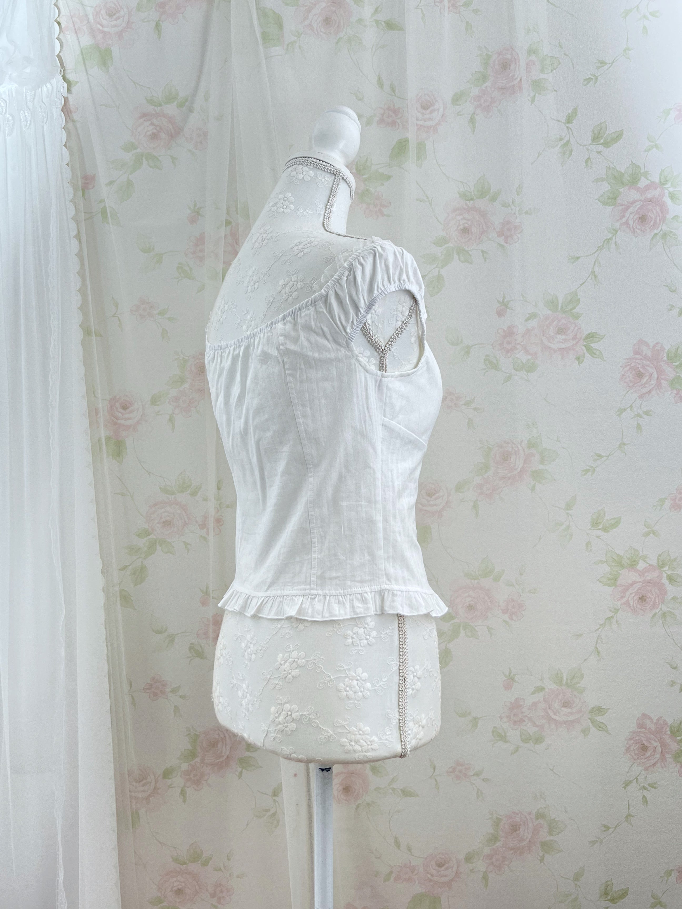 Cotton Princess Blouse (White)