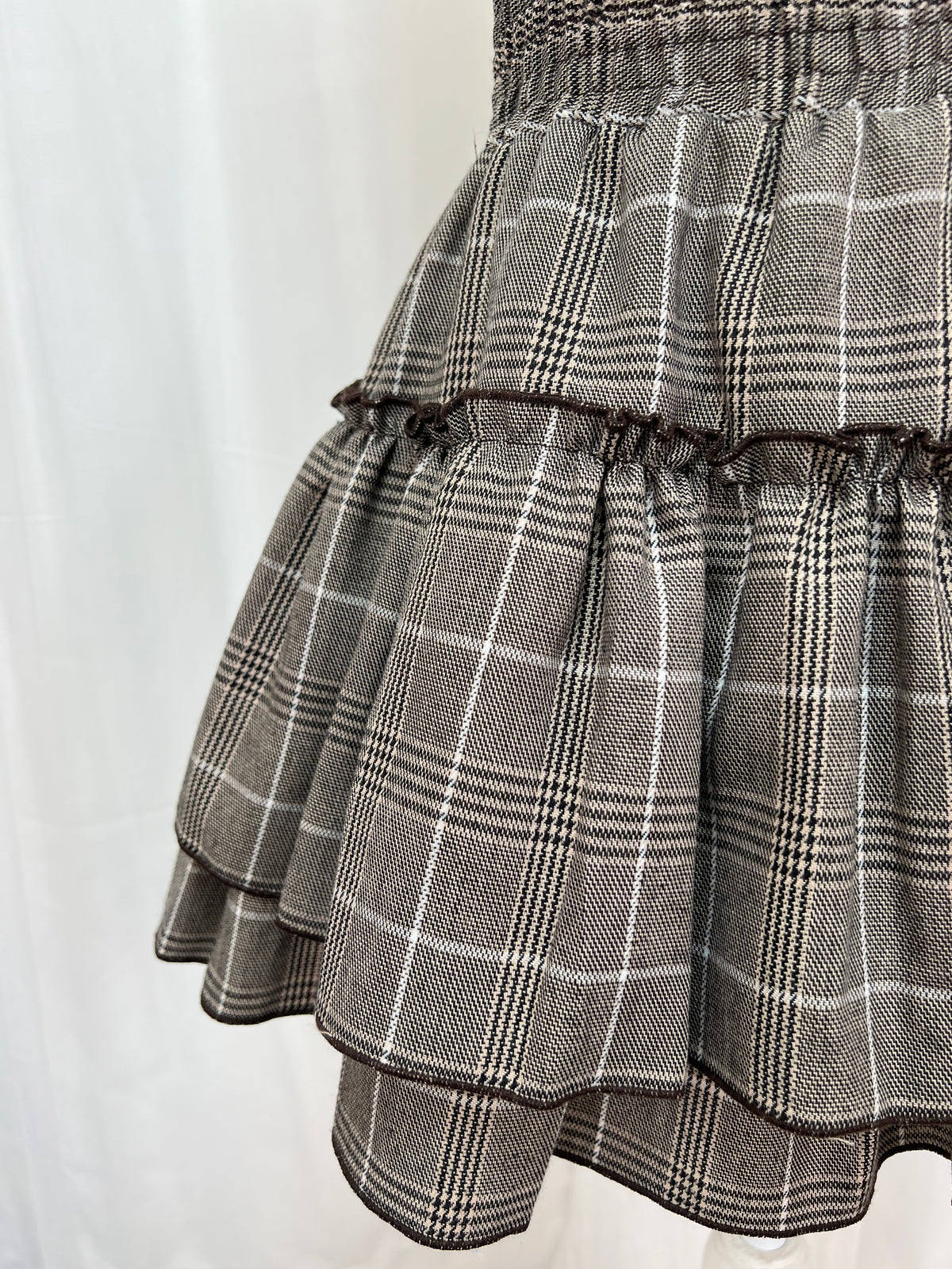 2 Layered Checked Sukapan (Sweet Brown)