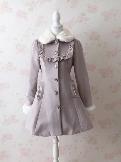 (25% OFF) Ank Rouge Crystal Heart Dolly Coat (Pink)