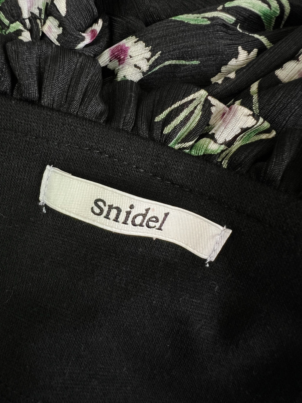 Snidel Floral Flare Bare Top Dress