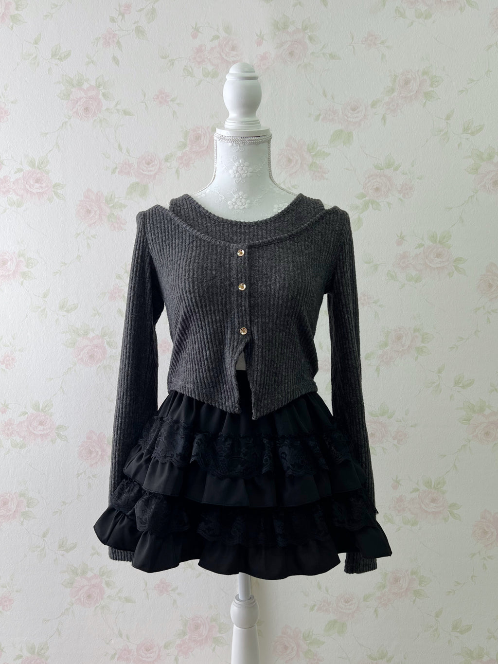 Layered Shoujo Sukapan (Black)