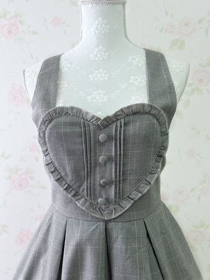 Secret Honey Heart Front Jumper Dress