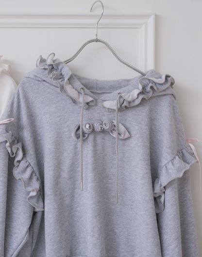 Lolime rose motif hoodie