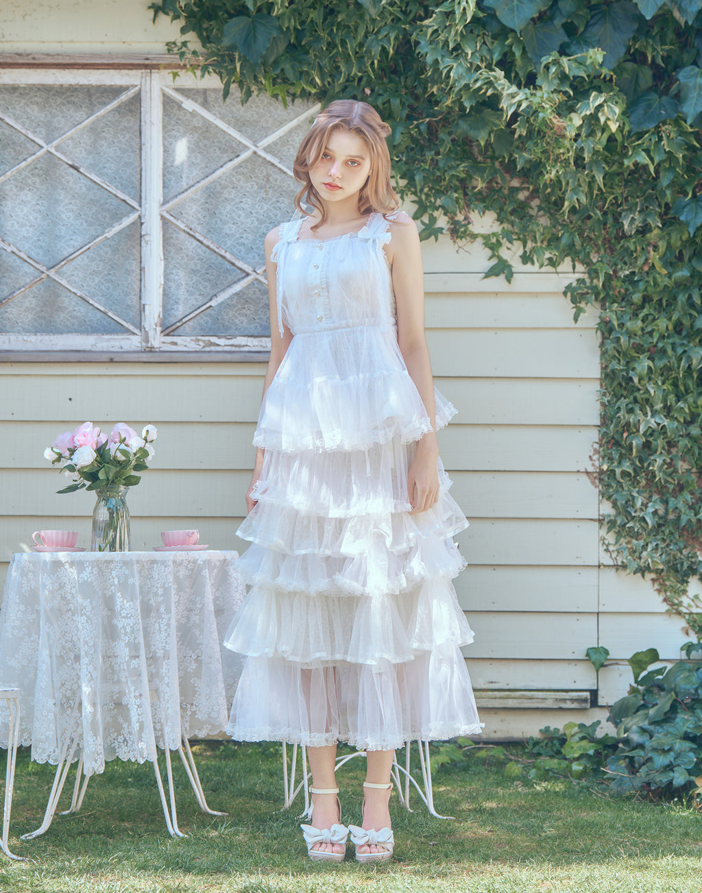 mellfy memory My sweet eden tiered long skirt