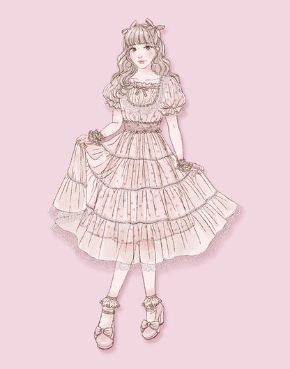 <March Delivery> mellfy memory Fairy tale rose tulle veill Dress