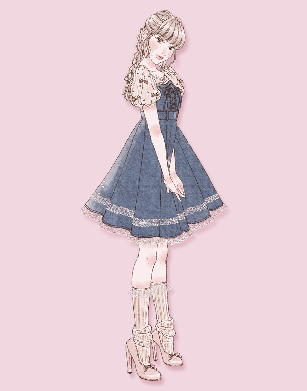 mellfy memory Happiness ribbon puff Top