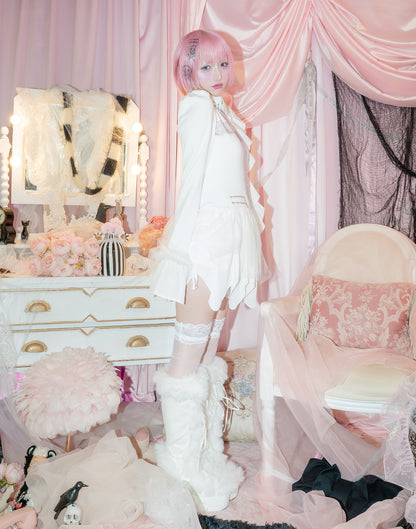 AVENCHUMU Rhinestone cross chiffon hem one-piece