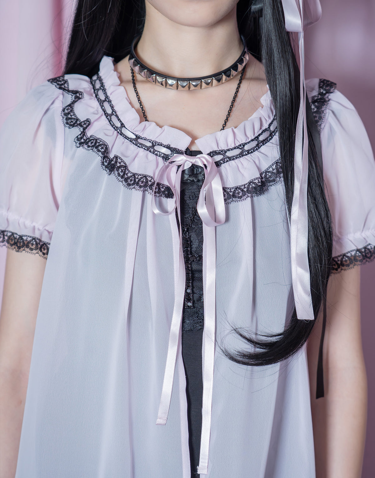 AVENCHUMU Heart pocket & baby like chiffon setup
