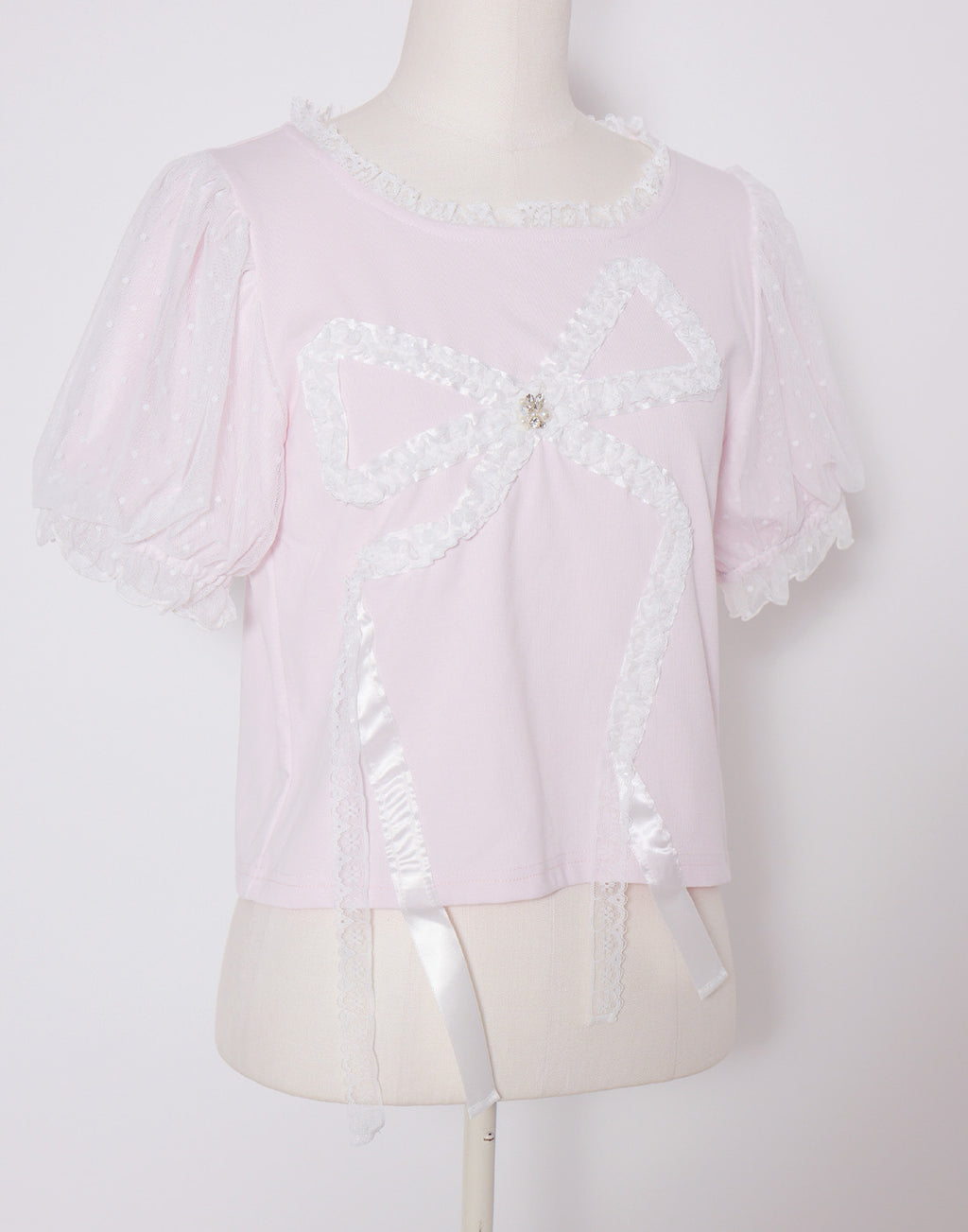 mellfy memory Hug me ribbon puff T-shirt