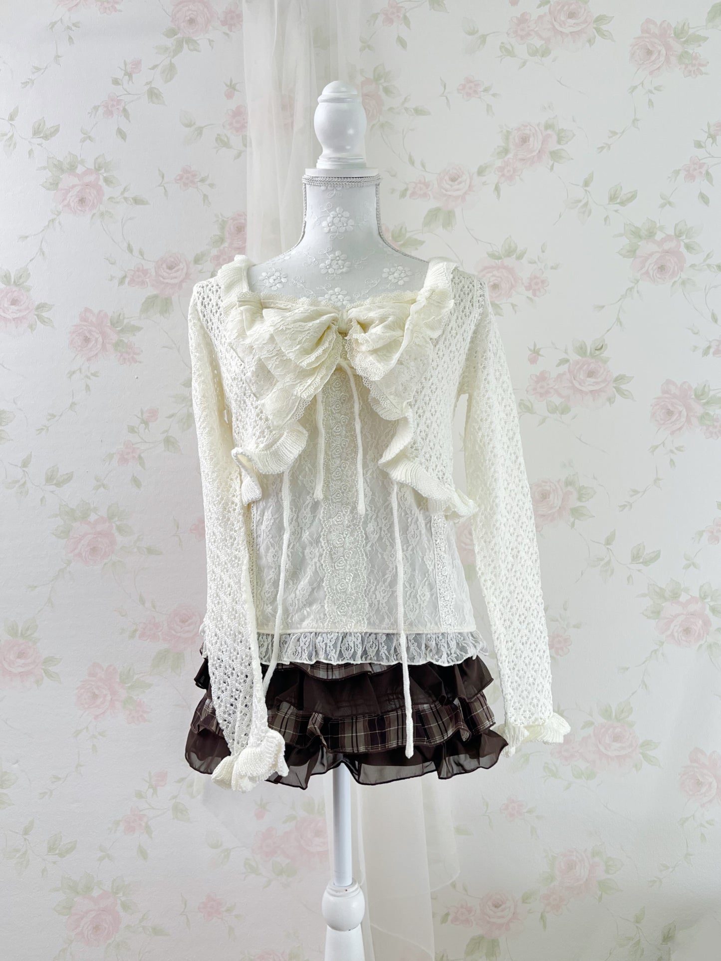 GRL Layered Chiffon Culottes (Brown)