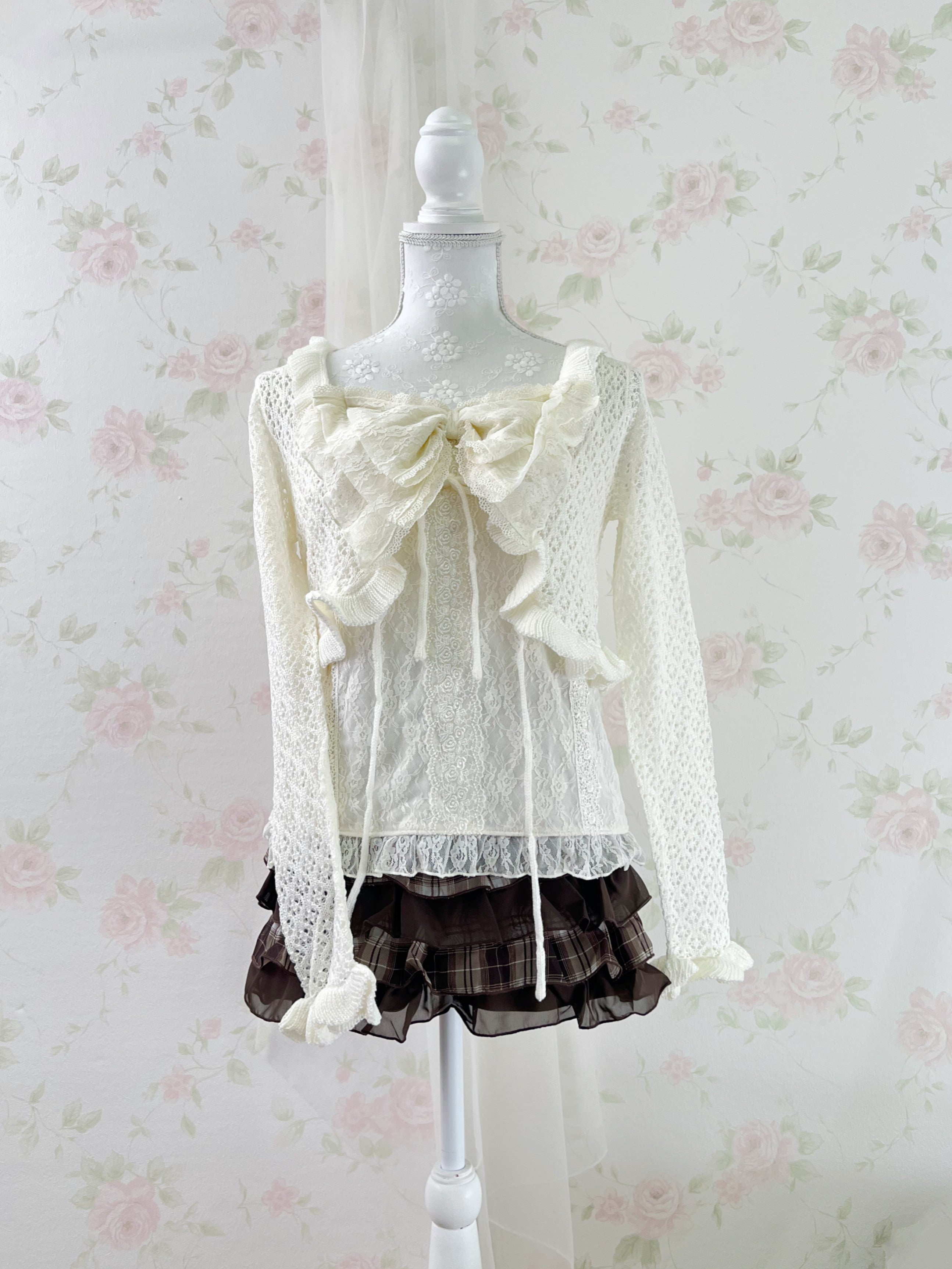 Layered Chiffon Culottes (Brown)