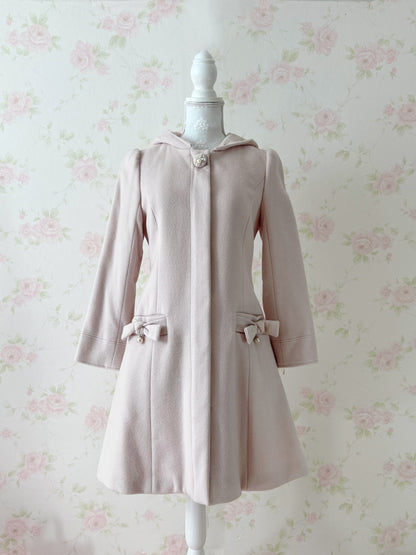 LODISPOTTO Side Ribbon Girly Wool Coat