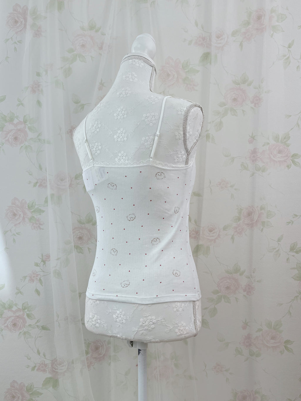 mikko Lil ala mode Cotton Blend Camisole (White)