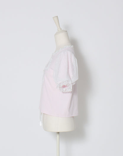 mellfy memory Hug me ribbon puff T-shirt