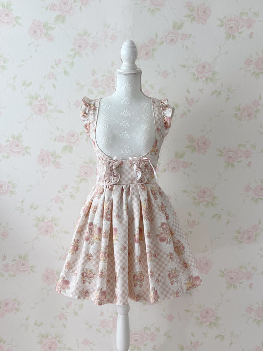 LIZ LISA My Melody Collaboration Checked Jumper Skirt (Peach Pink)