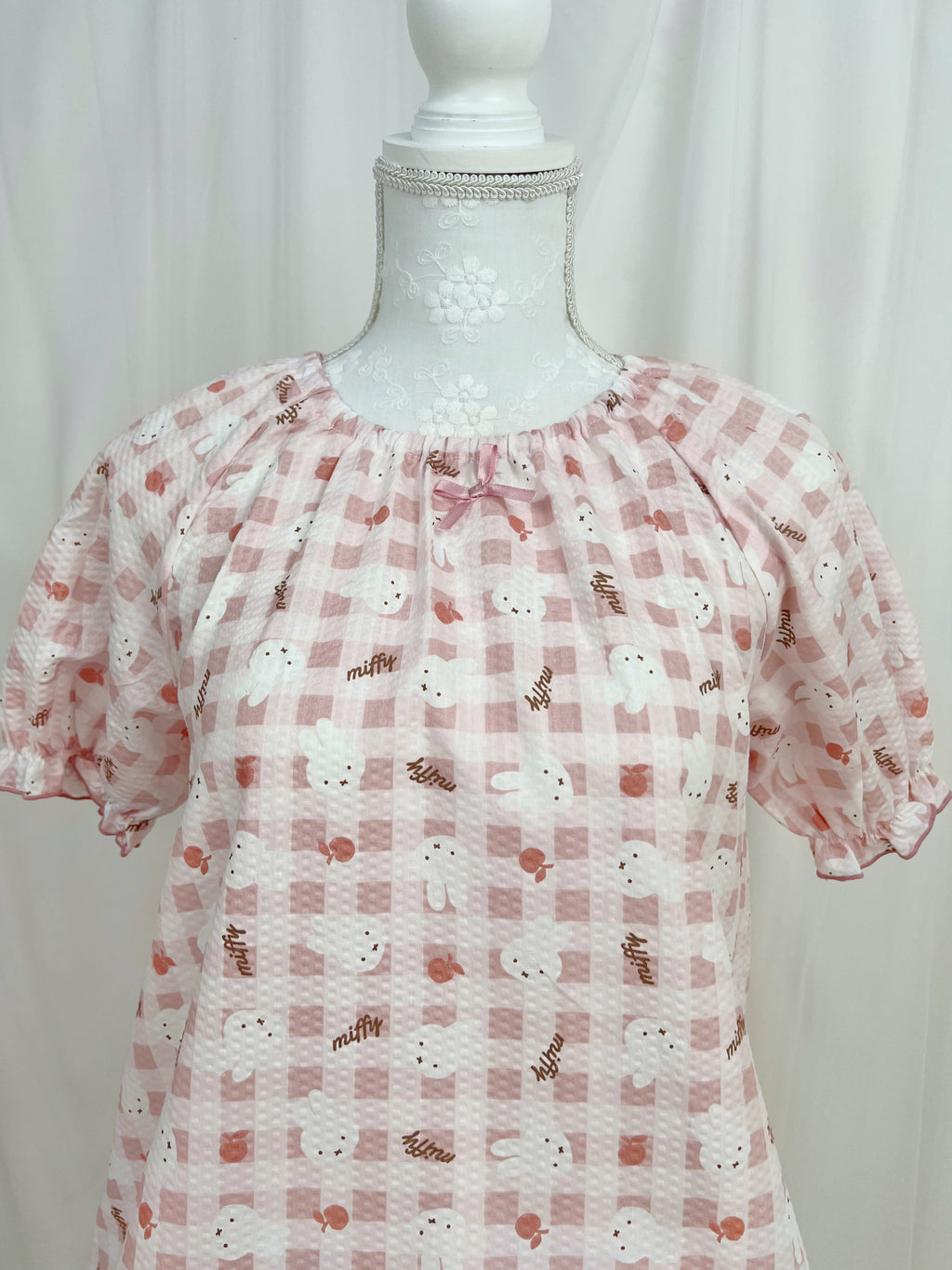 miffy Apple Checked Pajama Set