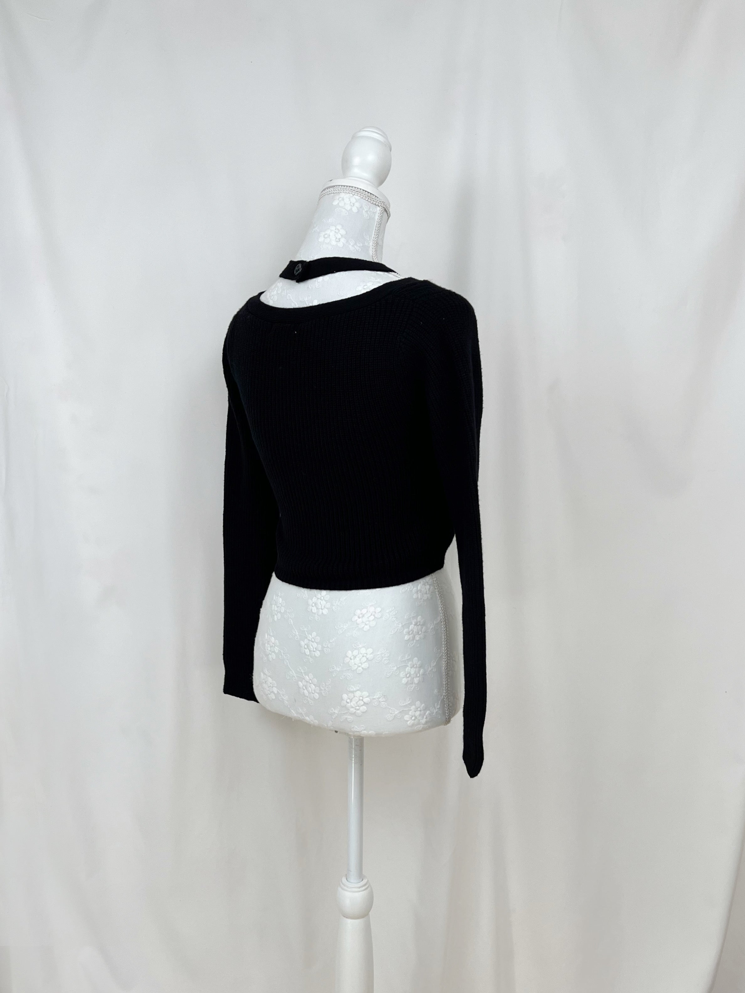 RESEXXY Halter Neck Top Attached Cardigan